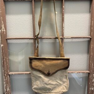 Vintage Tan and Brown Shoulder Bag